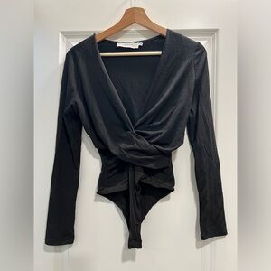 ASTR the Label Long Sleeve Side Cut Out Bodysuit
